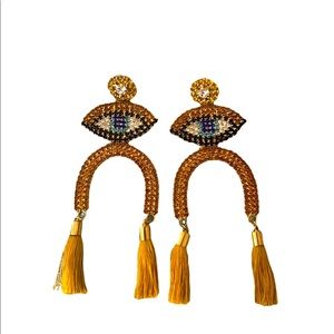 Evil eye earrings